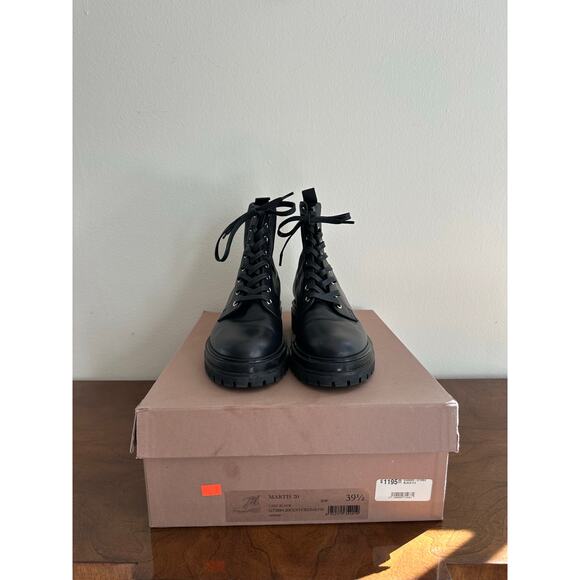 Gianvito Rossi Lace-Up Combat Boots, Size 39.5 - Picture 8 of 10